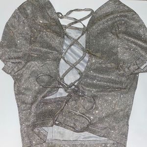 Sparkly top from fashion nova